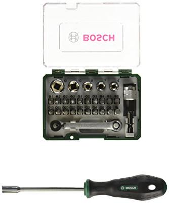 Bosch Accessoires De 27-delige schroefbitset met ratel en handschroevendraaier - 2607017331
