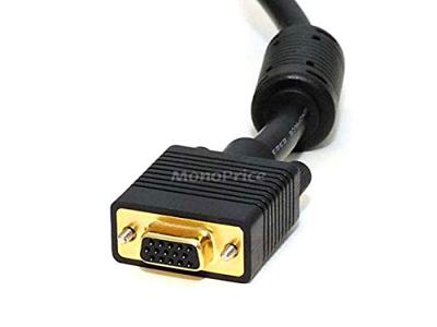 Monoprice 103594 25-voet Super VGA Mannelijke naar Vrouwelijke CL2 Rated Video Kabel met Ferrieten