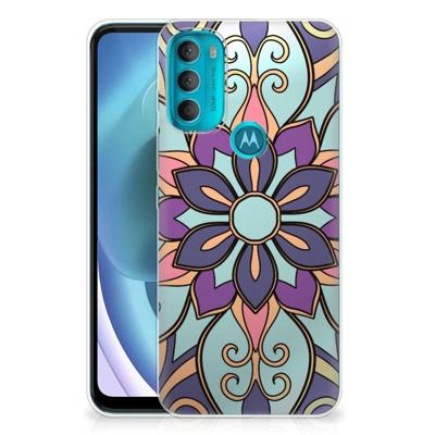 Motorola Moto G71 5G | TPU Case | Purple Flower