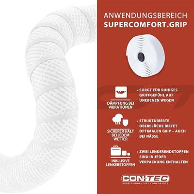 CONTEC lenkerband "supercomfort.grip mg" ct bar tape supercomf.grip mg white