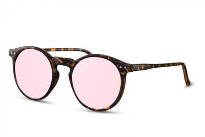 CWI zonnebril dames panto bruin/roze