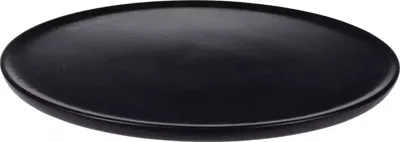 Kaarsenplateau mangohout rond 1,5x28cm zwart