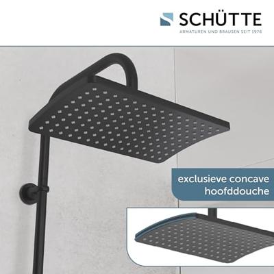 Schütte Schutte mallorca hoofddouche set| mat zwart - 60666 Schütte Schutte mallorca hoofddouche set| mat zwart - 60666