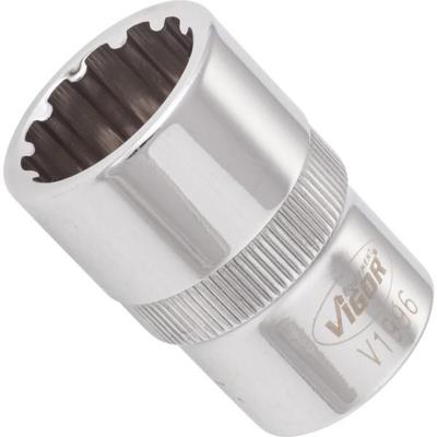Vigor V1996 Dop (zeskant) Dopsleutelinzetstuk 18 mm 1/2 (12.5 mm)