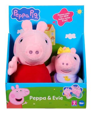 Peppa Pig & Baby Set Pluche 2-delig Peppa Pig & Baby Set Pluche 2-delig