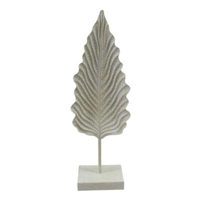 Mansion Atmosphere Deco veer metaal crème 19x11x56cm Mansion Atmosphere Deco veer metaal crème 19x11x56cm