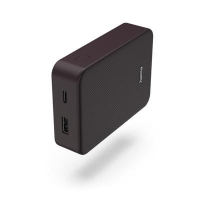 Hama Colour 10 Power Pack 10000 mAh 2 Outputs:USB-C USB-A Powerbank Paars