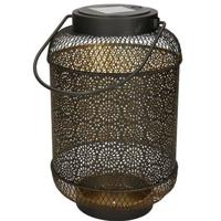 Lantaarn Metaal 16 x 25,5 cm Zwart solar Anna's Collection - Annas collection - thumbnail