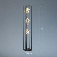 Fischer & Honsel Design staande lampGisi zwart met goud - 40286 - thumbnail