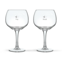 Gin Tonic glas graveren (2 stuks) - thumbnail