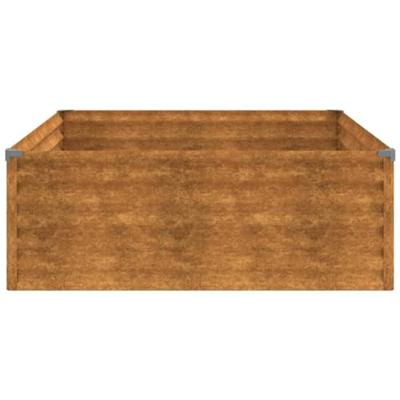 VidaXL Plantenbak verhoogd 100x100x36 cm cortenstaal