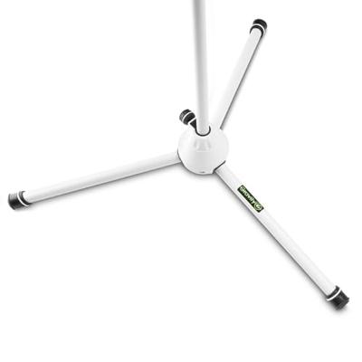 Gravity MS4322W Microfoonstatief met driepoot en telescopische hengel wit - thumbnail