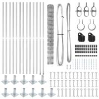Weidehekwerk Zilver 25 x 1.4 m Gegalvaniseerd staal - thumbnail