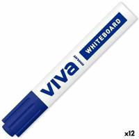 Whiteboard-marker Molin Viva Blauw (12 Stuks) - thumbnail