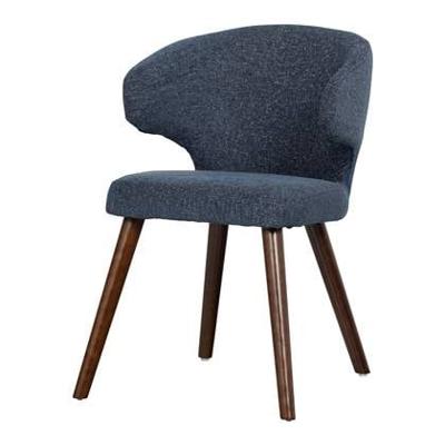 vtwonen Eetkamerstoel 'Cape' kleur Blauw Gemeleerd
