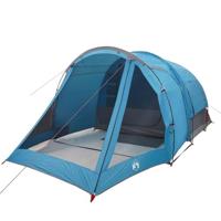 Tunneltent 4-persoons waterdicht blauw - thumbnail