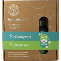 Handzeep premium starterset eucalyptus & basilicum - thumbnail