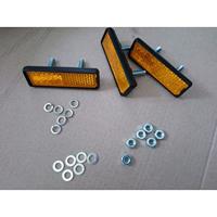 Shimano Reflectoren Set 4 stukken - Geel - thumbnail