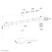 Neomounts Flatscreen bureausteun FPMA-D550DDBLACK bevestiging - thumbnail
