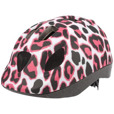 Polisport kinderhelm pinky cheetah. maat: xs (46/53 cm), kleur: wit/roze