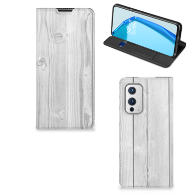 OnePlus 9 Book | Wallet Case | White Wood