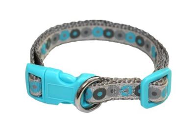 Little Rascals puppy halsband met lijn blauw