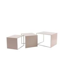 Bronx71 Bijzettafel Bianca metaal taupe 37 cm hoog - thumbnail