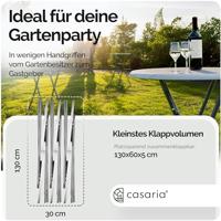 Statafel Marmerlook Wit rond 60cm Inklapbaar - thumbnail