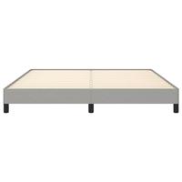Bedframe zonder matras stof lichtgrijs 180x200 cm - thumbnail
