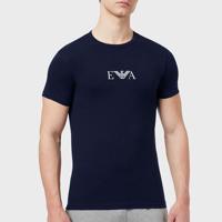 Armani T-shirts Monogram 2-pack blauw - thumbnail