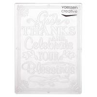Vaessen Creative • embossing folder give thanks celebrate - thumbnail