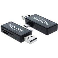Delock 91731 Micro USB OTG-kaartlezer + USB A-stekker - thumbnail