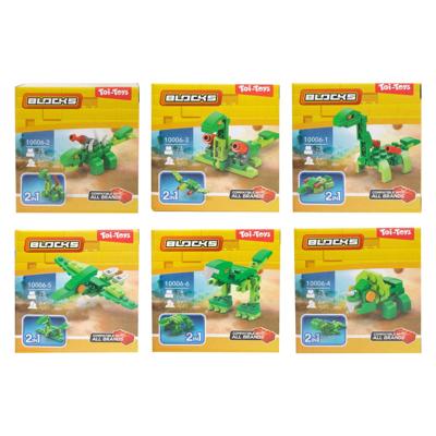 Toi-Toys Toi toys blocks bouwstenen dino of robot