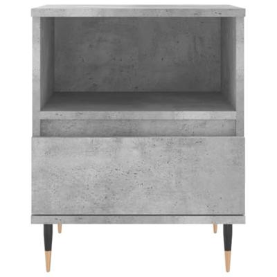 Nachtkastjes 2 st 40x35x50 cm bewerkt hout betongrijs