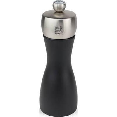 Peugeot Fidji zoutmolen 15 cm - mat zwart - beukenhout