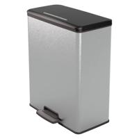 Curver Decobin 65 Liter rechthoek zilver metallic - thumbnail