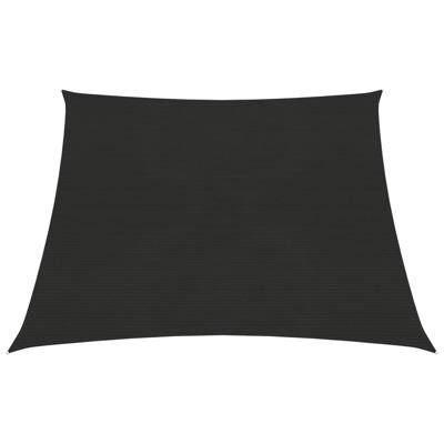 VidaXL Zonnezeil 160 g/m² 4/5x3 m hdpe zwart