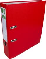 Q-CONNECT ordner, voor ft A4, uit PP en papier, met beschermrand, rug van 8 cm, rood - thumbnail