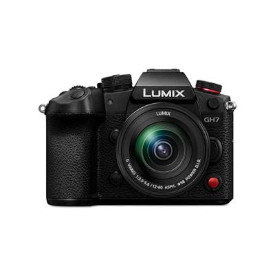 Panasonic Lumix DC-GH7ME Micro Four Thirds Spiegelloze Camera, Lumix G Vario H-FS12060 Lens, 25,2 MP, C4K/4K 4:2:2 60/50p-video, Fasehybride AF, Active IS, ProRes RAW HQ, OLED, Zwart