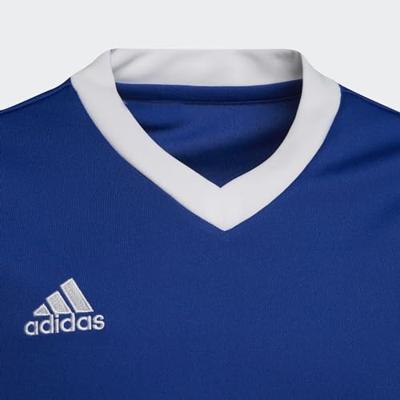 adidas Entrada 22 Voetbalshirt Kids Blauw Wit adidas Entrada 22 Voetbalshirt Kids Blauw Wit