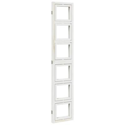 Kamerscherm met 3 panelen massief paulowniahout wit Kamerscherm met 3 panelen massief paulowniahout wit