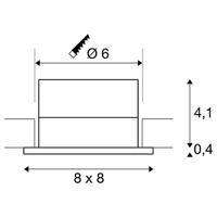 SLV 114430 Patta-I LED-inbouwlamp LED LED vast ingebouwd 12 W Zwart (mat) - thumbnail