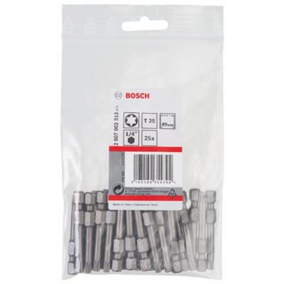Bosch Accessories 2607002512 T-bit T 25 Extra hard C 6.3 25 stuk(s)