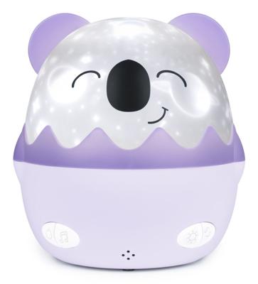 Draadloos muzikaal nachtlampje - BIGBEN - Koala - 360° projectie, 13 films, 8 melodieën, afstandsbediening, USB-C batterij