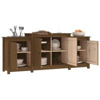 Dressoir 164x37x68 cm massief grenenhout honingbruin - thumbnail