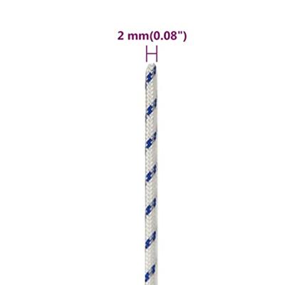 Boot touw 2 mm 500 m polypropyleen wit