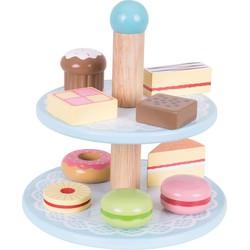 Bigjigs houten etagere met taartjes