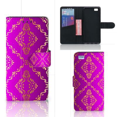 Wallet Case Huawei Ascend P8 Lite Barok Roze