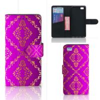 Wallet Case Huawei Ascend P8 Lite Barok Roze - thumbnail