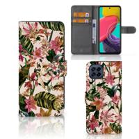 Samsung Galaxy M53 Hoesje Flowers - thumbnail